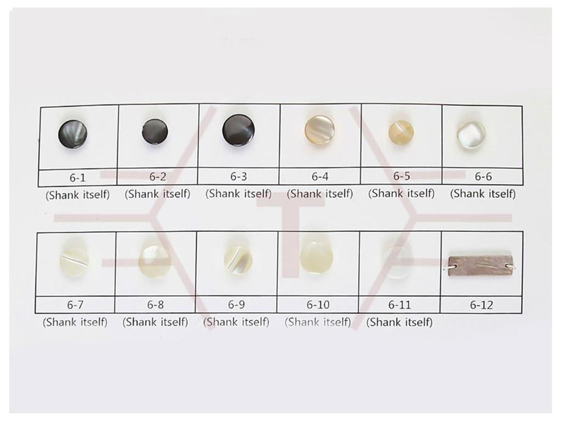 Smoke Pearlescent Button