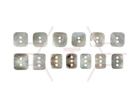 14 Size Pearl Button Square