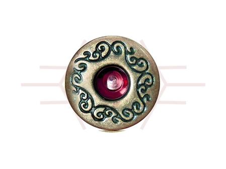 Antique Yellow Bowl Painted Red